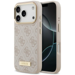 Tagakaaned Guess  Guess 4G Logo Plate MagSafe Case for iPhone 18 Pro / 17 Pro - Pink