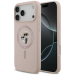 Tagakaaned Karl Lagerfeld  Karl Lagerfeld Silicone Karl&Choupette Ring MagSafe Case for iPhone 18 Pro Max / 17 Pro Max - pink
