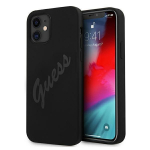 Tagakaaned Guess  Guess GUHCP12SLSVSBK iPhone 12 mini 5.4" black/black hardcase Script Vintage