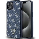 Tagakaaned Guess  Guess 4G Triangle Metal Logo case for iPhone 15 Plus / 14 Plus - blue