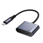 Adaptrid Joyroom Joyroom SY-L02 Lightning to 2x Lightning DAC adapter 2in1 - black