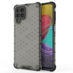 Tagakaaned Hurtel  Honeycomb case armored cover with a gel frame for Samsung Galaxy M53 5G black