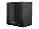 Serverid Lanberg Rack cabinet 19" wall-mount 12U/600x450 (flat pack) with glass door V2, black |
