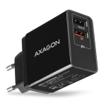 Kontroller Axagon  ACU-QS24 QUICK and SMART Wall charger, 2x USB port QC3.0/AFC/FCP + 5V-1.2A, 24W