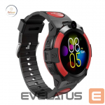Nutikell iWear  LT32 Durable 4G Sim GPS Tracking IP67 Kids Watch & Phone Call with Chat Camera Black Red