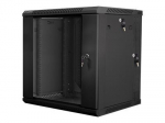 Muud kaubad Lanberg  | Rack cabinet 19" double-section wall-mount 12U/600x600 (flat pack) | WF02-6612-10B | Black