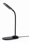 Server &ndash; muud tarvikud Gembird  TA-WPC10-LED-01 Desk lamp with wireless charger, black