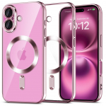 Muud kaubad Tech-Protect  Tech-Protect MagFlex MagSafena iPhone 16 Case - Clear / Pink