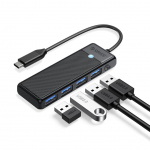 &Uuml;leminek Orico  Orico PAPW4A-C3 USB Hub 4-port 4x USB-A 3.0 0.15 m - black