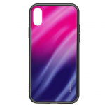 Tagakaaned Evelatus Samsung A20e Water Ripple Gradient Color Anti-Explosion Tempered Glass Case Gradient Pink-Purple