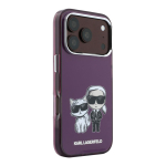 Tagakaaned Karl Lagerfeld Apple iPhone 18 Pro HC MagSafe IML KC Bodies Sketch Print Burgundy