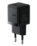 Adaptrid Baseus  Sienas atrais ladetajs Palm 20W USB-C QC3.0 PD3.0  melns P10111602113-00 (6932172672935)
