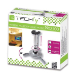 Projektor enero  Techly Universal projector ceiling mount 30/37 cm  15 kg  silver