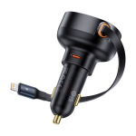 Muud kaubad Baseus  Baseus Enjoyment Pro USB-C (Female) / Lightning (Male) 60W Car Charger - Black - OUTLET
