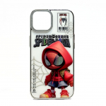 Tagakaaned iLike Apple iPhone 14 PC Silicone Case Spider Sense White Red