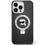 Tagakaaned Karl Lagerfeld  Karl Lagerfeld KLHMP15LHMRSKHK iPhone 15 Pro 6.1" black/black hardcase Ring Stand Karl Head MagSafe
