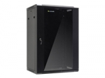 Arvuti komponendid Netrack NETRACK 019-180-66-022 Netrack wall/hanging cabinet 19,18U/600 mm,glass door,black,remov. side pan.