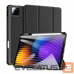 Kaaned Dux Ducis Redmi Pad 7/7 Pro Domo Series Tri-fold Stand PU Leather Tablet Cover Black