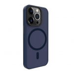 Tagakaaned Evelatus Apple iPhone 15 Pro Hybird Case With Magsafe and Camera Protection PC+TPU Dark Blue