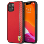 Tagakaaned Ferrari  Ferrari FESAXHCP13SRE iPhone 13 mini 5.4" red/red hardcase On Track Carbon Stripe