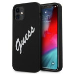 Tagakaaned Guess  Guess GUHCP12SLSVSBW iPhone 12 mini 5.4" black and white hardcase Silicone Vintage