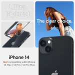 Tagakaaned Spigen  Spigen Ultra Hybrid iPhone 14 Case - Clear