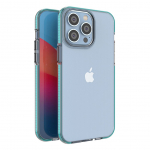 Tagakaaned Hurtel  Spring Case for iPhone 14 Pro Max silicone cover with frame light blue