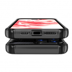 Tagakaaned Hurtel Hybrid Armor iPhone 16 Pro Max Case - Black