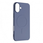 Tagakaaned Hurtel  Liquid Silicone Case MagSafe for iPhone 16 - dark blue