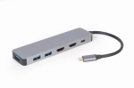 Moodulid ja transiiverid Gembird I/O ADAPTER USB-C TO HDMI/USB3/3IN1 A-CM-COMBO3-03