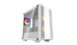 Arvuti korpus Deepcool ARGB Micro-ATX CASE CC360 White, Mini-ITX / Micro-ATX, 4, Power supply included No, 1x USB3.0, 1x USB2.0, 1x Audio, ABS+SPCC+Tempered Glass, 1&times;120mm