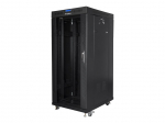 Serverid Lanberg Rack cabinet 19" free-standing 27U/800x1000 (flat pack) with glass door lCD V2, black |