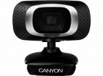 Videokaamera Canyon Webcam 720P HD with USB2.0 connector 360 Black