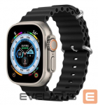 Rihm Dux Ducis Apple Silicone Strap for Apple Watch 42/44/45/46/49MM Black