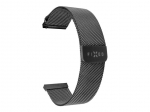 Rihm fixed | Mesh Strap for Smatwatch, Quick Release 22mm | Black
