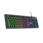 Arvuti klaviatuur Wozinsky Wozinsky WKG-200 RGB Membrane Gaming Keyboard with Scroll Wheel - Black