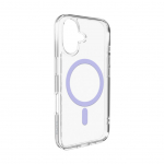 Tagakaaned Puro  Puro Lite Mag TPU+PC Case Compatible with MagSafe for iPhone 17 - Transparent with Pink Ring
