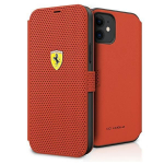 Tagakaaned Ferrari  Ferrari FESPEFLBKP12SRE iPhone 12 mini 5.4" red/red book On Track Perforated