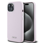 Tagakaaned DKNY  DKNY Liquid Silicone Small Metal Logo MagSafe Case for iPhone 15 Plus / 14 Plus - Pink
