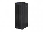 Serverid Lanberg Rack cabinet 19" free-standing 27U/800x1000 (flat pack) with glass door lCD V2, black |