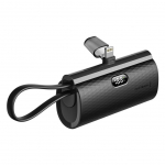 V&auml;line aku Forcell Powerbank Forcell F-Energy Power Plug F5K3 PD 20W 5000 mAh with built-in connector Lightning black