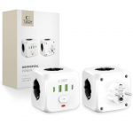 Kaabel Tech-Protect  Tech-Protect PCL3x4 Power Strip, 2x USB-A, 2x USB-C, 3x AC Type Schuko - White