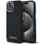 Muud kaubad Karl Lagerfeld  Karl Lagerfeld FW Metal Plate MagSafe iPhone 15 Case - Black