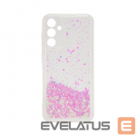 Tagakaaned iLike Samsung Galaxy A55 Silicone Case Water Glitter Light Pink
