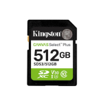M&auml;lukaardid Kingston Canvas Select Plus | 512 GB | SD | Flash memory class Class 10, UHS-I, U1/U3, Video Class 10/30