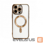 Tagakaaned iLike Apple iPhone 15 Pro Electroplate TPU Case with MagSafe Transparent Gold