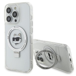 Tagakaaned Karl Lagerfeld  Karl Lagerfeld KLHMP15XHMRSCHH iPhone 15 Pro Max 6.7" white/white hardcase Ring Stand Choupette Head MagSafe