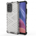 Tagakaaned Hurtel  Honeycomb Case armor cover with TPU Bumper for Xiaomi Redmi K40 Pro+ / K40 Pro / K40 / Poco F3 transparent
