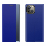 Tagakaaned Hurtel  Sleep Case Bookcase Type Case with Smart Window for iPhone 13 blue