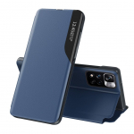 Tagakaaned Hurtel  Eco Leather View Case Elegant Flip Cover with Stand Function Poco M4 Pro 5G Blue